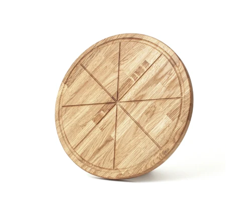 Dřevěný talíř na pizzu 30 cm masivní přírodní talíř na servírování pizzy