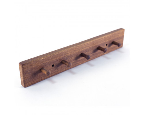 Dubový věšák s 5 háčky z kvalitního dubového dřeva – praktický a elegantní doplněk pro zavěšení oděvů, klobouků a doplňků do předsíně či kanceláře