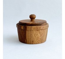 Dubová nádoba na koření s víčkem