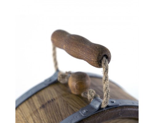 image_3 Dubový soudek placatkového tvaru, objem 4 litry – dárek pro muže