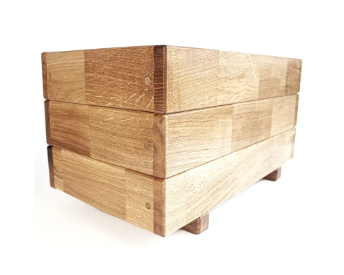 image_1 Dřevěný květináč 50 cm z dubového dřeva