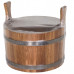 image_2 Dřevěný dubový džber o objemu 10 litrů s obručemi z nerezové oceli, určený pro saunu a lázeň