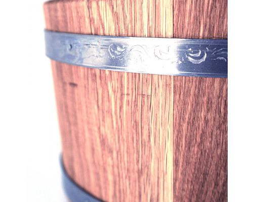 image_3 Dubový dřevěný džber o objemu 23 litrů bez víka – tradiční sud pro saunu nebo dekoraci