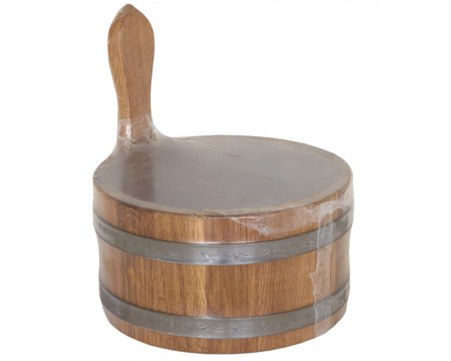 image_2 Tradiční dubový džber 3L – ručně vyrobený pro saunu, vodu nebo domácí dekor