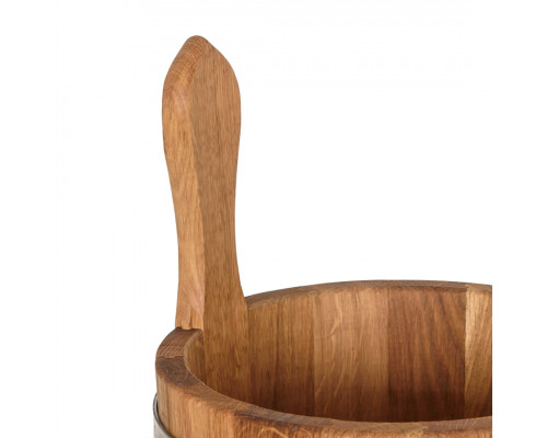 image_3 Tradiční dubový džber 3L – ručně vyrobený pro saunu, vodu nebo domácí dekor