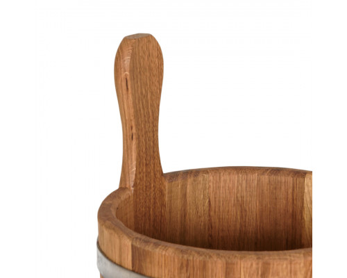 image_3 Dubový džber o objemu 5 litrů pro saunu – tradiční dřevěná nádoba na vodu, ideální pro použití v sauně, přírodní materiál, odolný a ekologický produkt pro saunové rituály