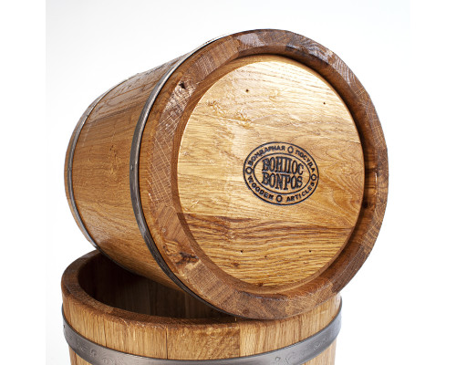 image_3 Kulatý dubový květináč o objemu 10 litrů – přírodní dřevěný obal na rostliny pro interiér i exteriér