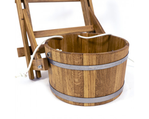 image_5 Dubové saunové vědro o objemu 10 litrů s obručí z nerezové oceli