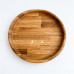 Dubový talíř o průměru 250 mm – přírodní dřevěný talíř z dubu, odolný a stylový pro servírování jídel